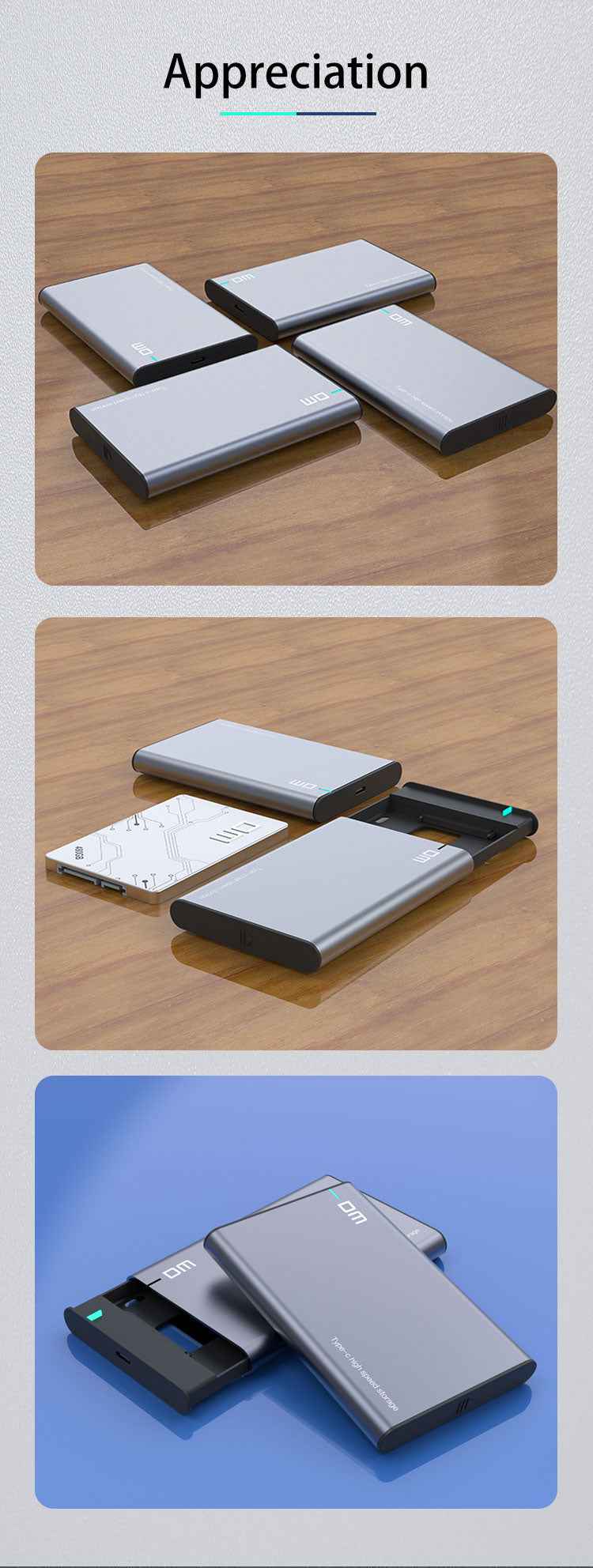 DM Enclosure Hard 2.5 HD002
