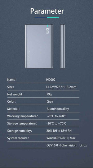 DM Enclosure Hard 2.5 HD002