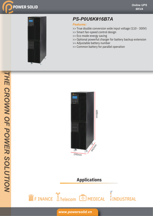 Power Solid Online UPS 6KVA 4800W - AWRO STORE