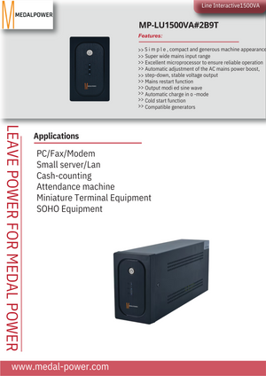 Medal Power 1500VA /900 W Line interative UPS - AWRO STORE