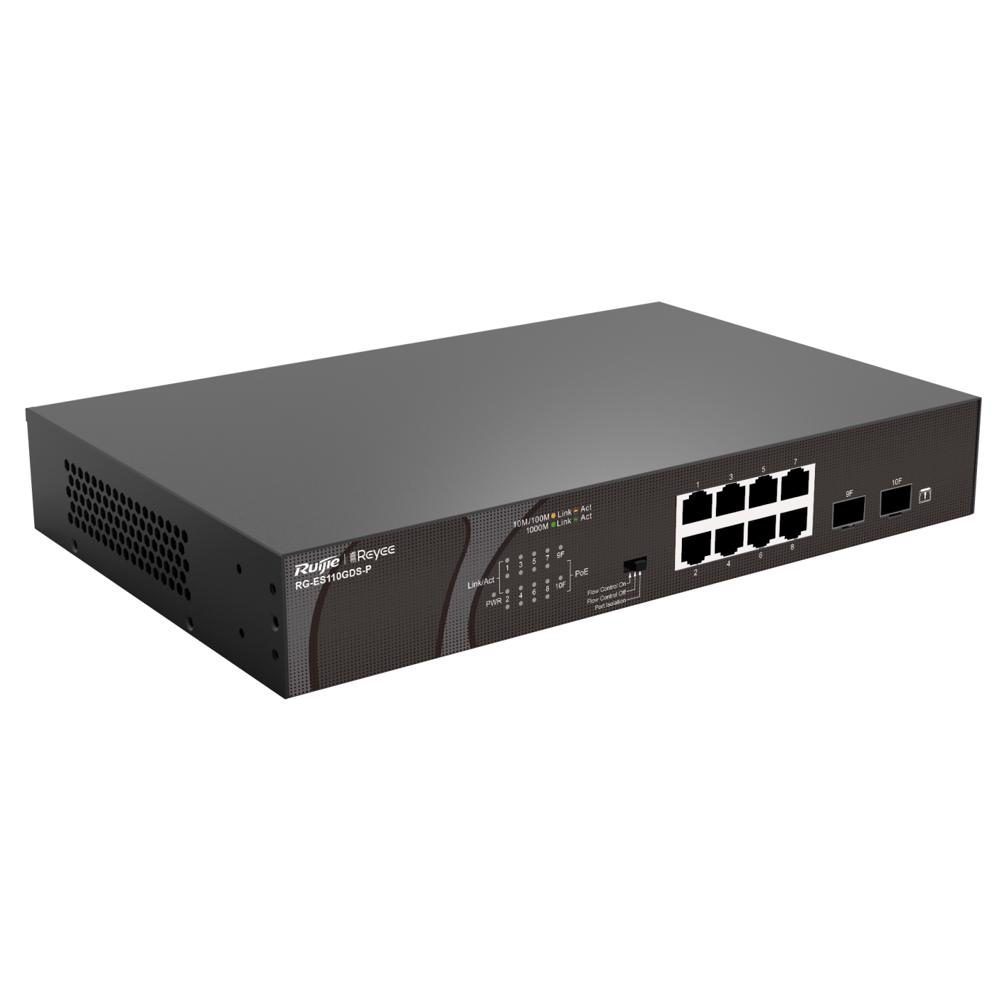 Ruijie 10-port 10/100/1000Mbps RG-ES110GDS-P
