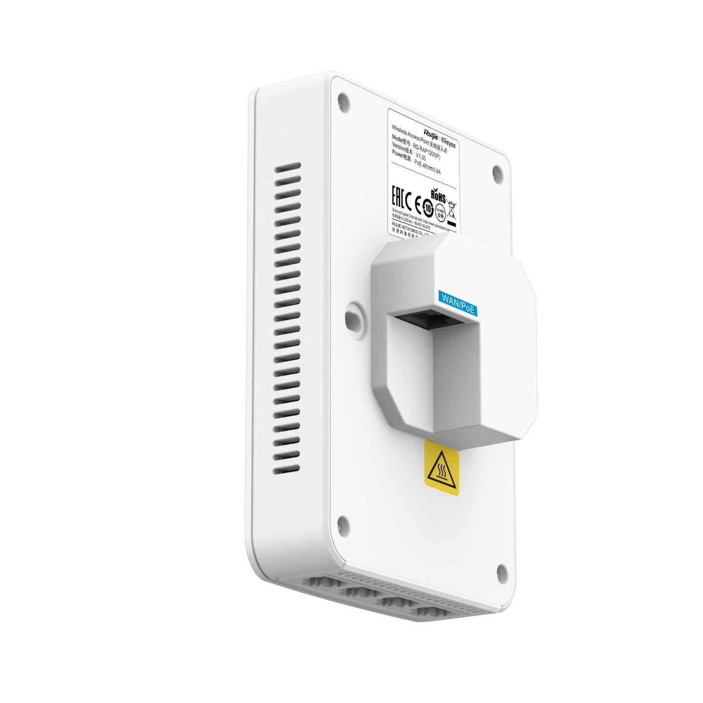 Ruijie  Wi-Fi 5 1267Mbps Wall-mounted Access Point RG-RAP1200(P)