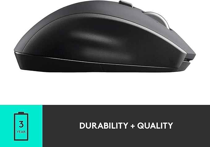 Logitech M705 Marathon Wireless Laser Mouse, 2.4 GhZ