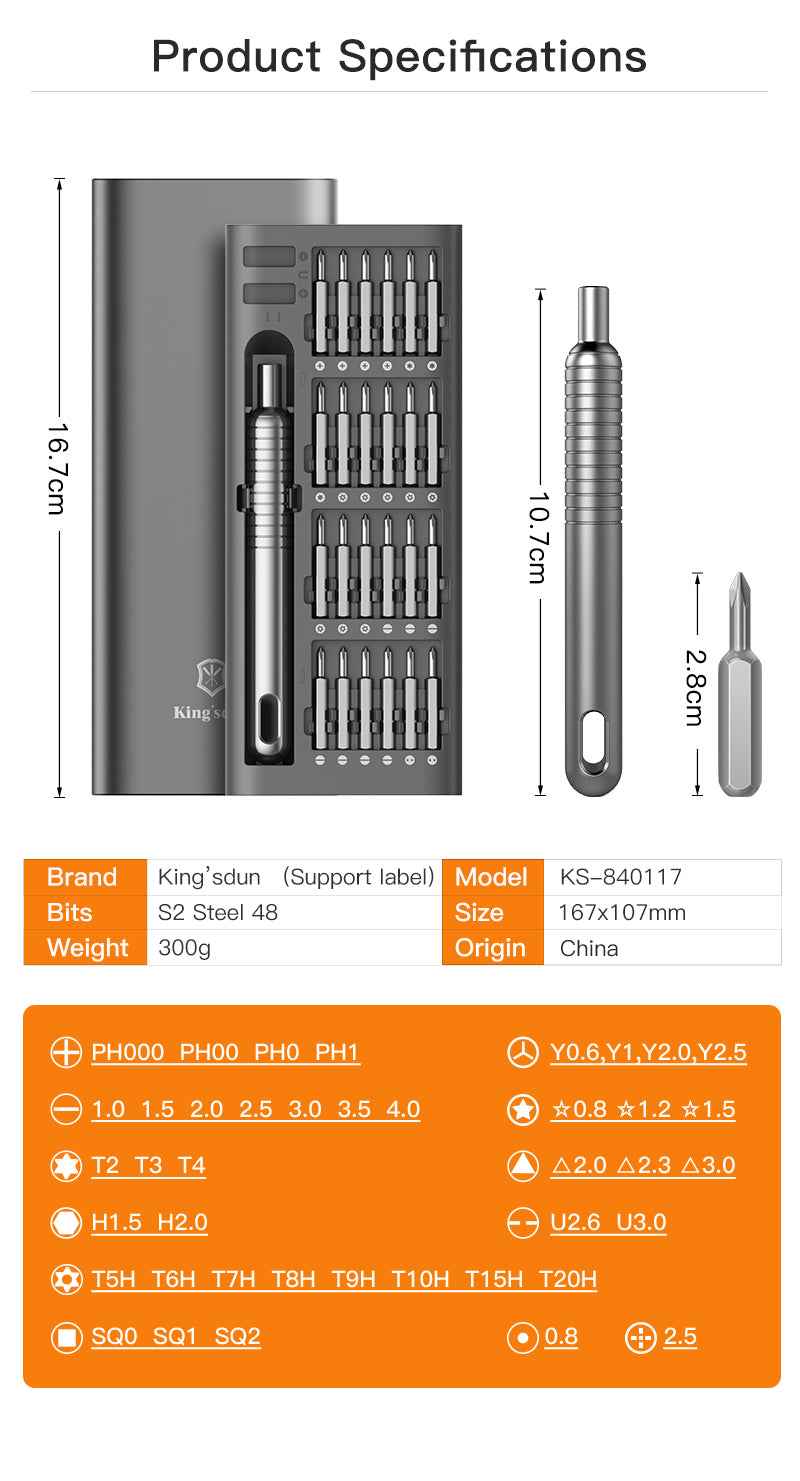 Screwdriver Set Portable 840117
