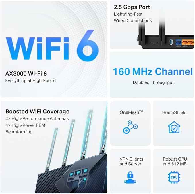 TP-Link AX3000 Archer AX55 Pro