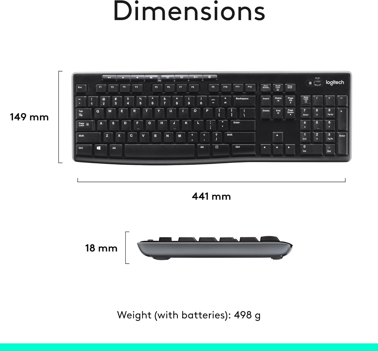 Logitech MK270 Keyboard and Mouse Wireless Combo Arabic - AWRO STORE