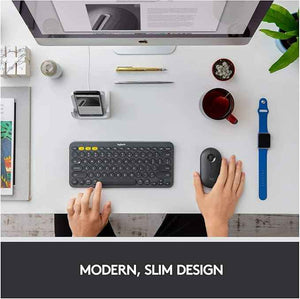 Logitech Pebble Wireless Mouse with Bluetooth or 2.4 GHz M350