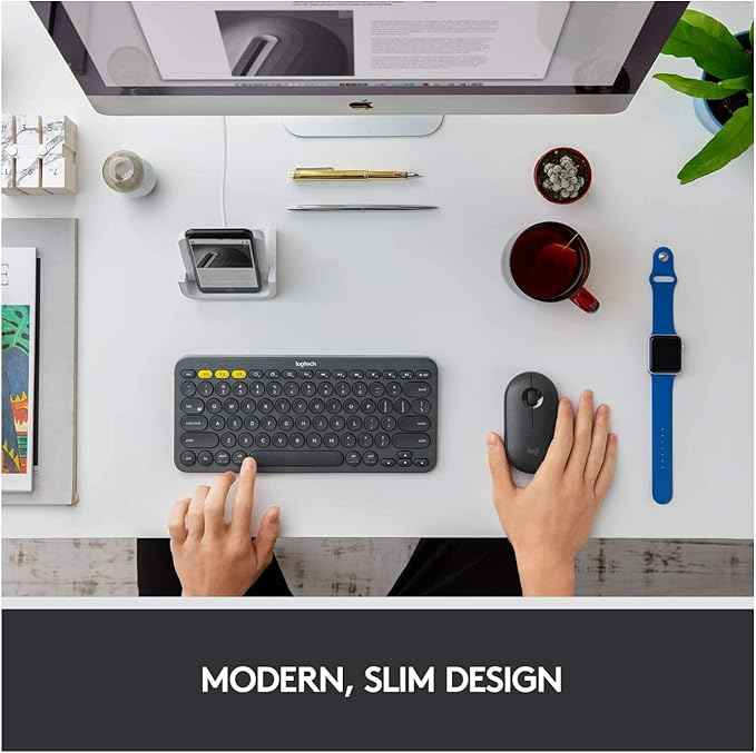 Logitech Pebble Wireless Mouse with Bluetooth or 2.4 GHz M350