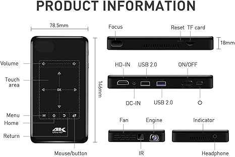 P09-II Portable DLP Mini Pocket Projector