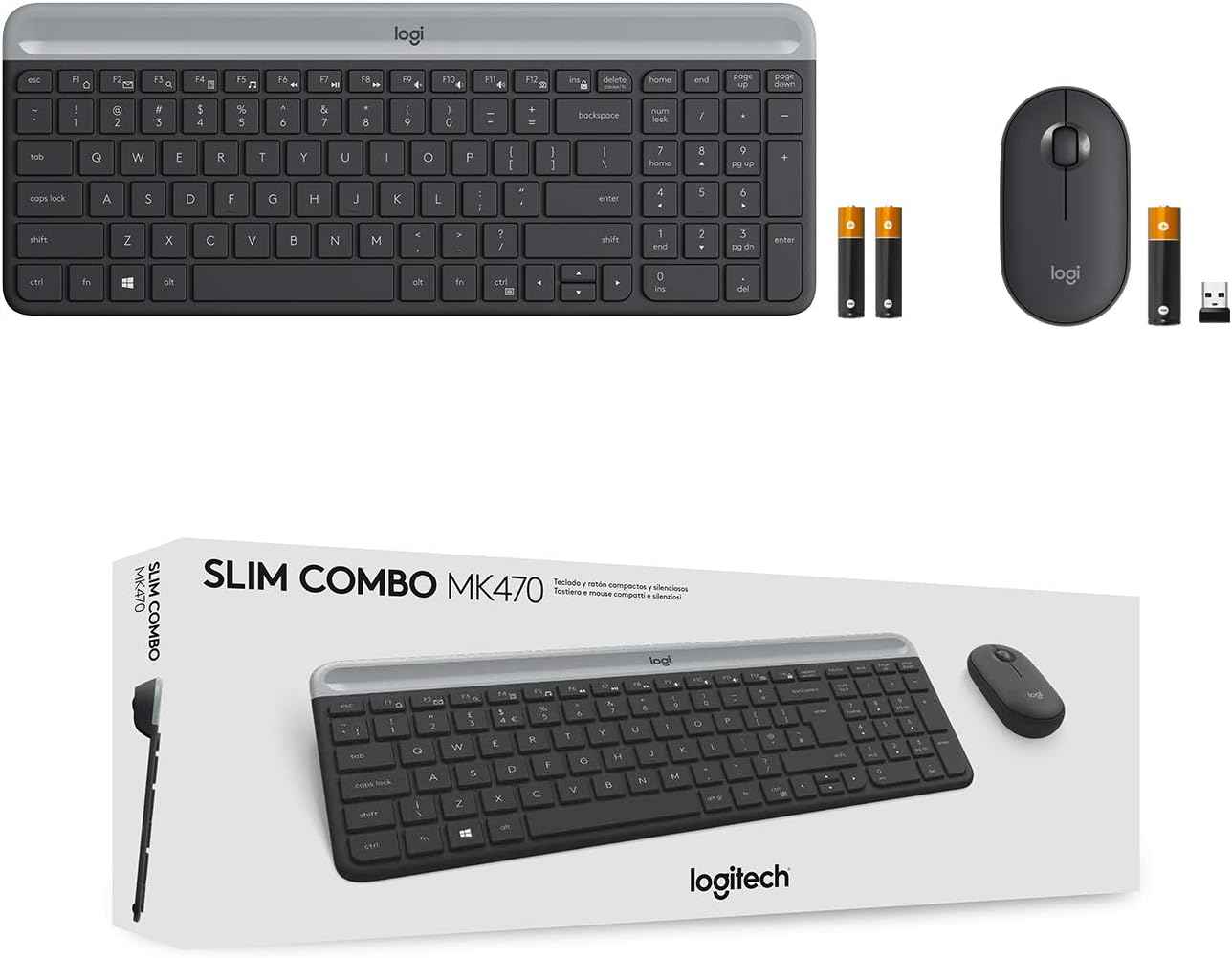 Logitech MK470 Slim Wireless Combo - Graphite&nbsp;