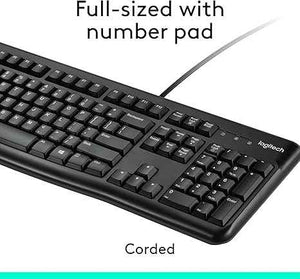 Logitech MK120 Wired Keyboard and Mouse Combo - Arabic