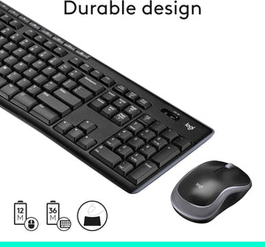 Logitech MK270 Keyboard and Mouse Wireless Combo Arabic