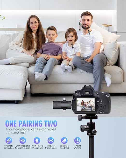 Lavalier K5 Microphones 3 in 1 Wireless