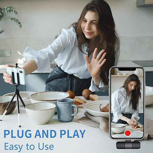 Lavalier K5 Microphones 3 in 1 Wireless