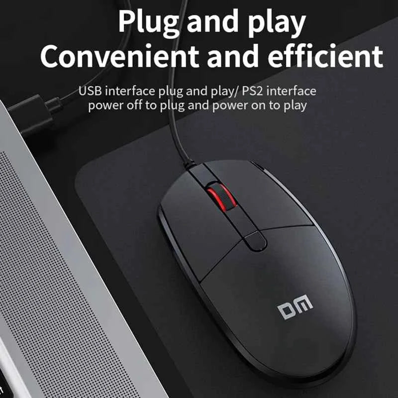DM Wired USB Cable Ergonomic Laptop K3