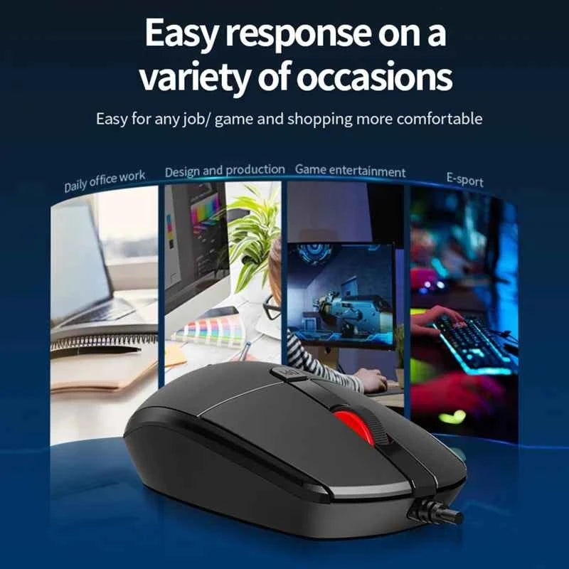 DM Wired USB Cable Ergonomic Laptop K3
