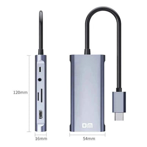DM Type-C TO 11 Port HUB CHB065