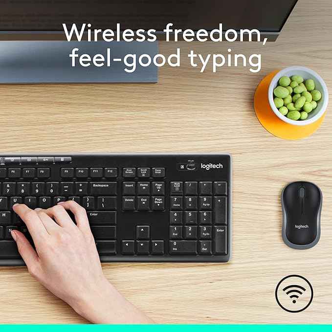 Logitech MK270 Keyboard and Mouse Wireless Combo Arabic