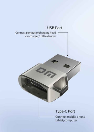 DM USB to Type-C OTG Converter Adapter AD038