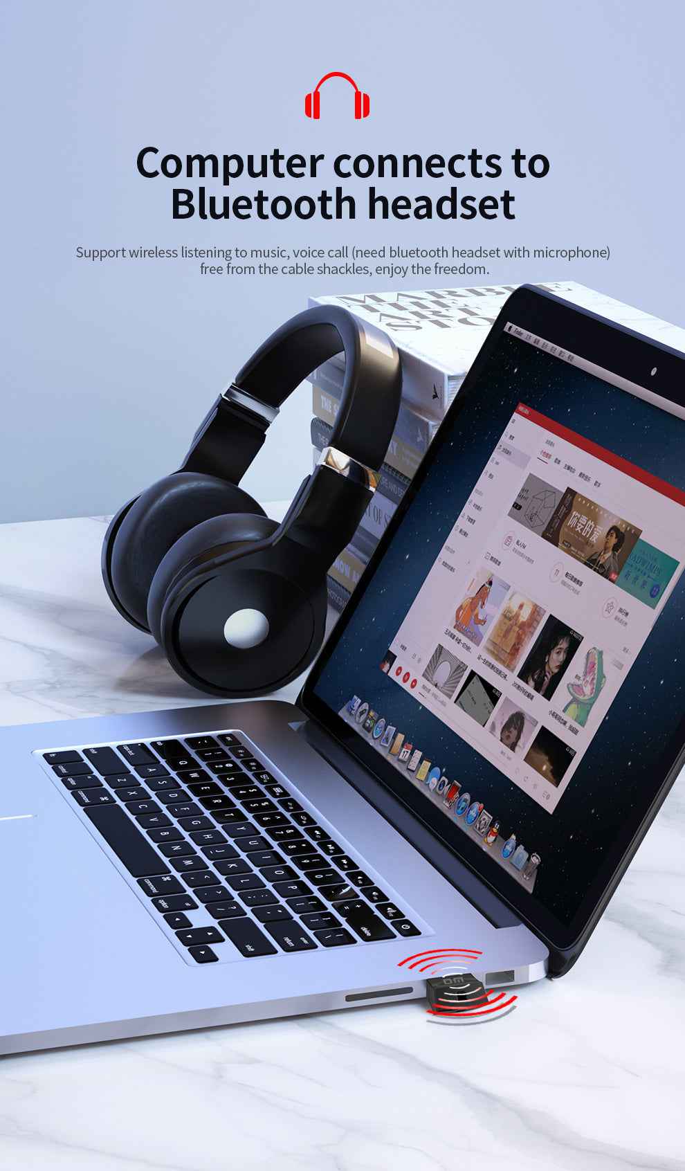 DM USB Bluetooth 5.1 Dongle Adapter AD050