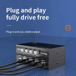 DM USB2.0 Printer Sharing Switcher 4 IN 1 AD071