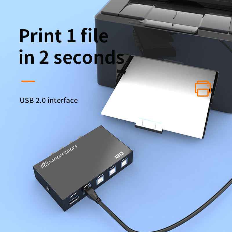 DM USB2.0 Printer Sharing Switcher 4 IN 1 AD071