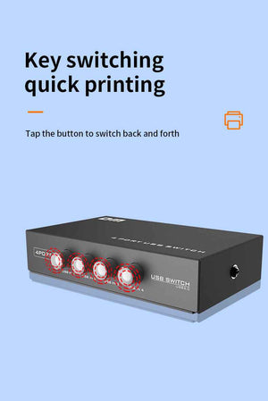 DM USB2.0 Printer Sharing Switcher 4 IN 1 AD071
