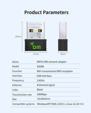 DM Wi-Fi USB Dongle AD81S