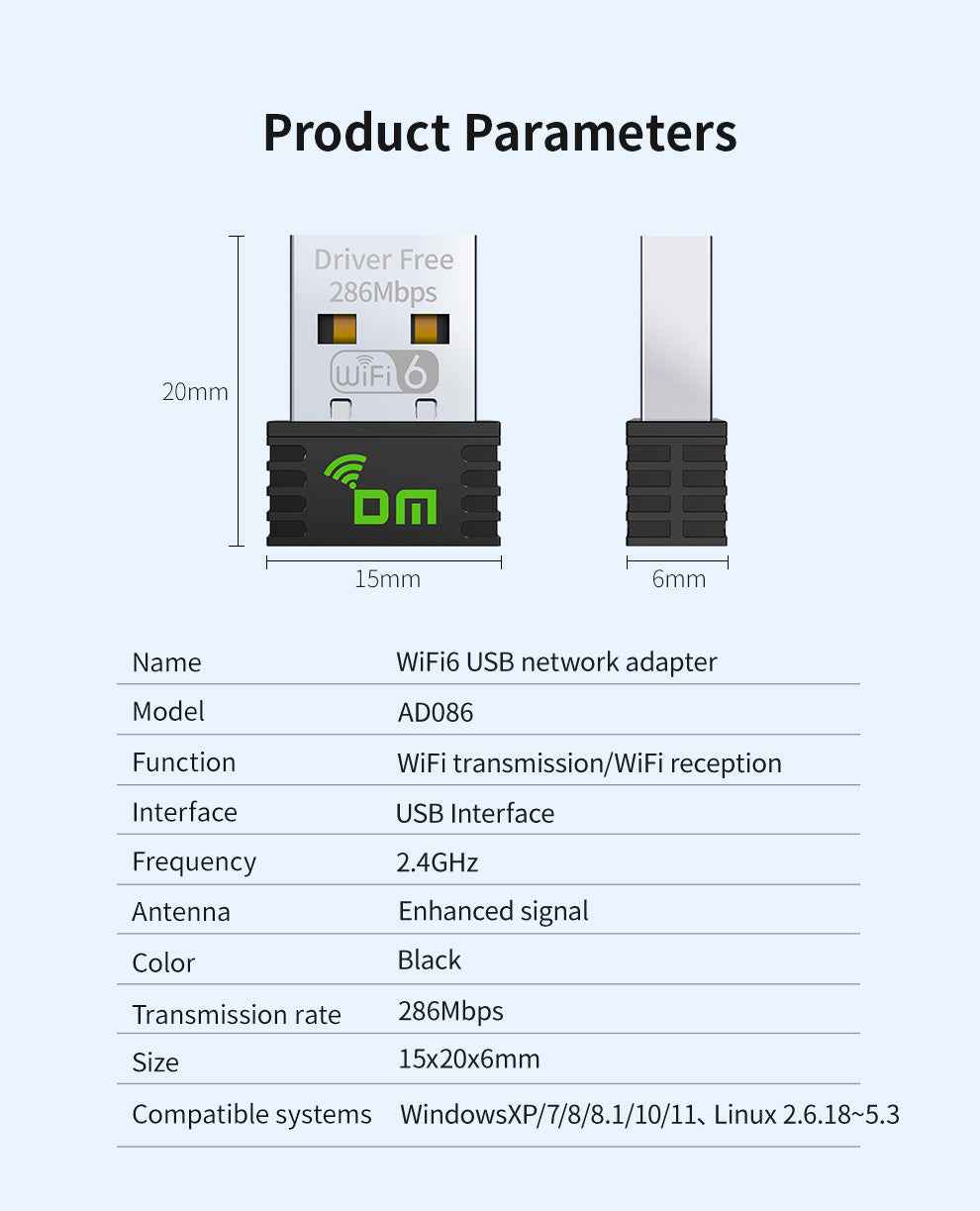 DM Wi-Fi USB Dongle AD81S