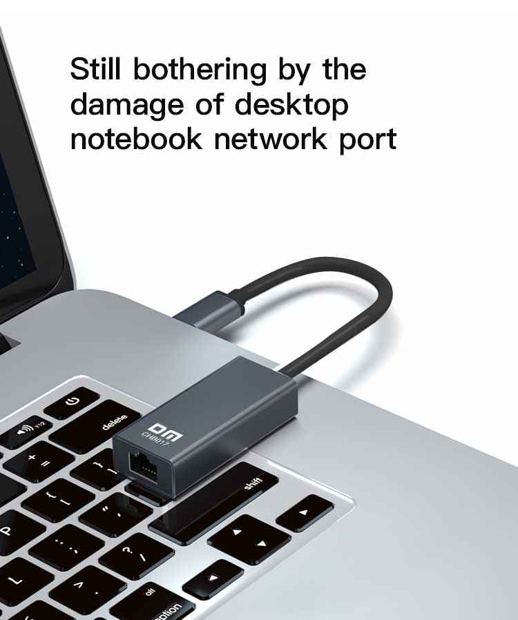 DM Type-C to RJ45 Gigabit Ethernet CHB017