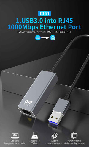 DM USB 3.0 to RJ45 Gigabit Ethernet CHB019