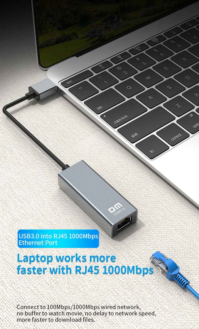 DM USB 3.0 to RJ45 Gigabit Ethernet CHB019