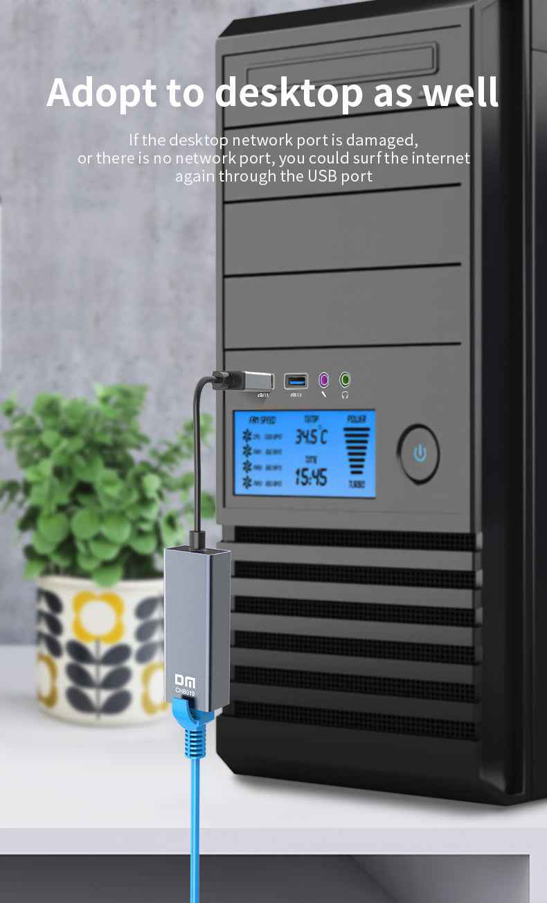 DM USB 3.0 to RJ45 Gigabit Ethernet CHB019