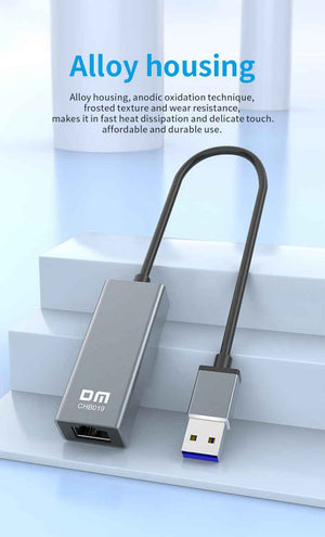 DM USB 3.0 to RJ45 Gigabit Ethernet CHB019