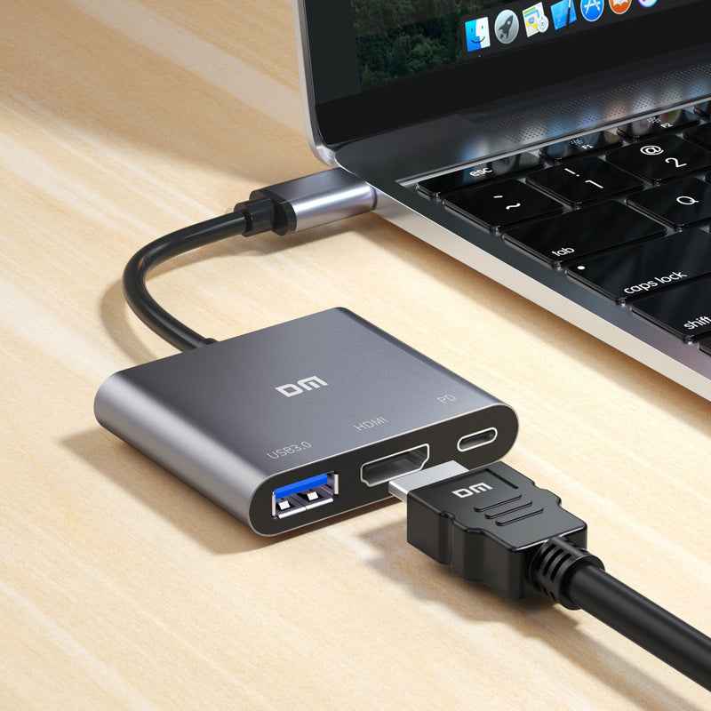 DM Type-C to 4K HDMI USB 3.0 PD Converter CHB026