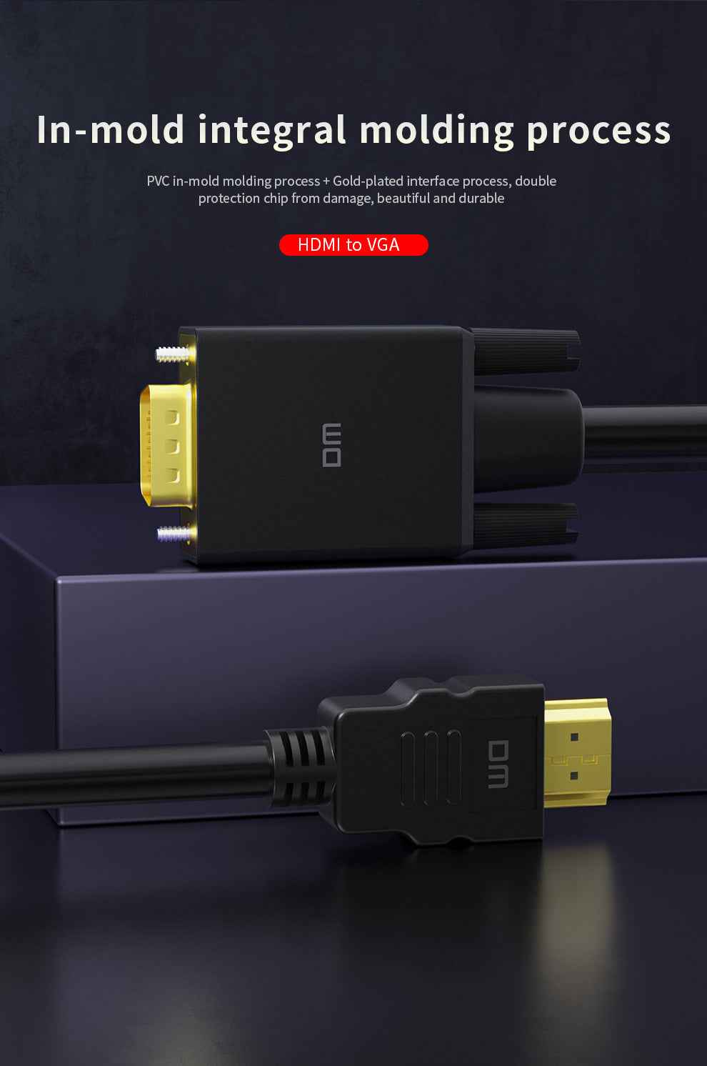 DM Cable HDMI To VGA Converter CHB033