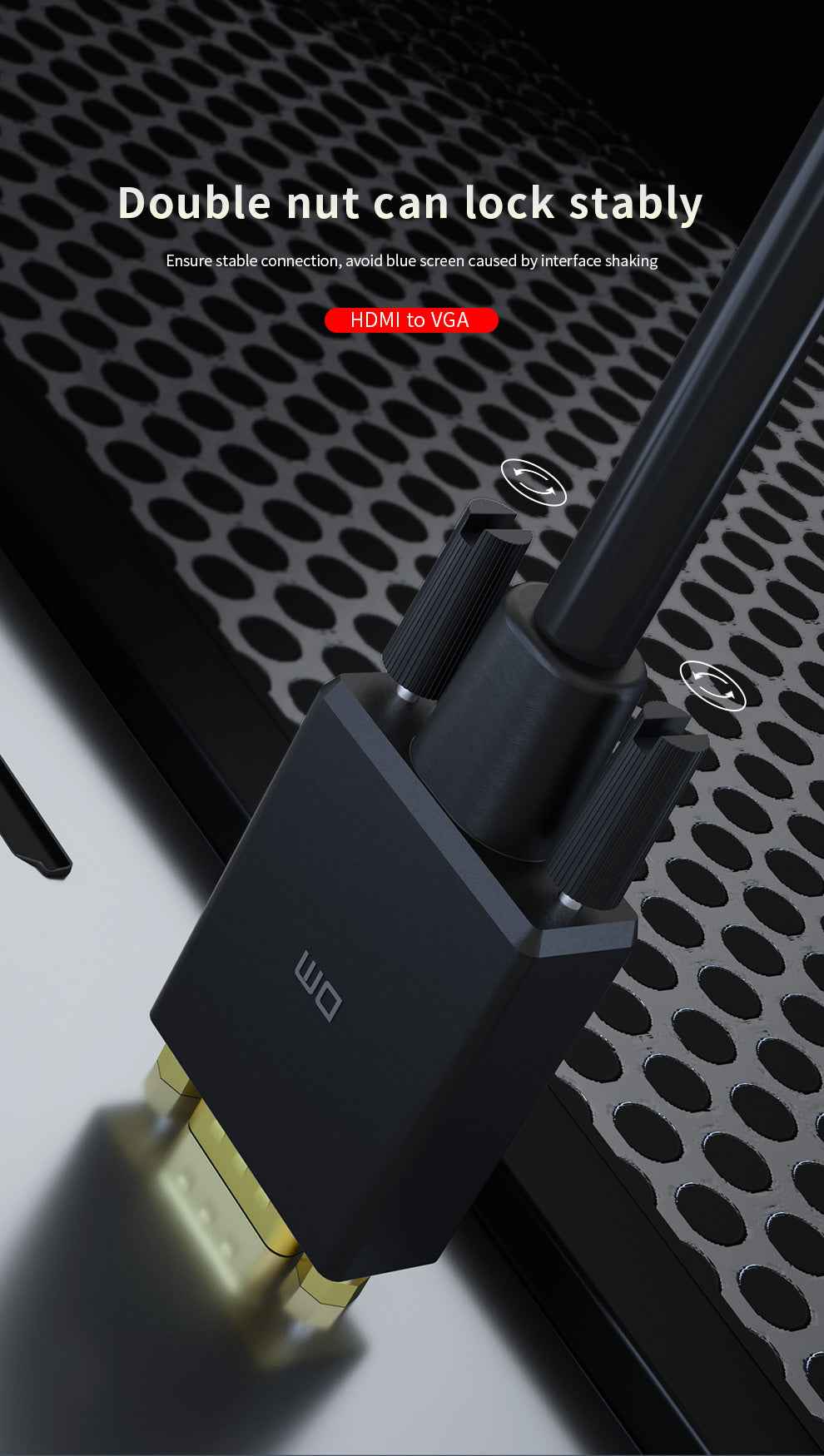 DM Cable HDMI To VGA Converter CHB033