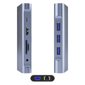 DM Type-C TO 10 Port HUB CHB055