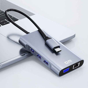 DM Type-C TO 10 Port HUB CHB055