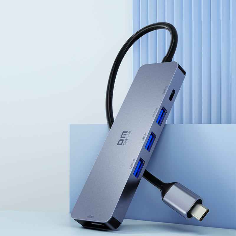 DM  Type-C to 4K HDMI 3*USB 3.0 PD Hub CHB058