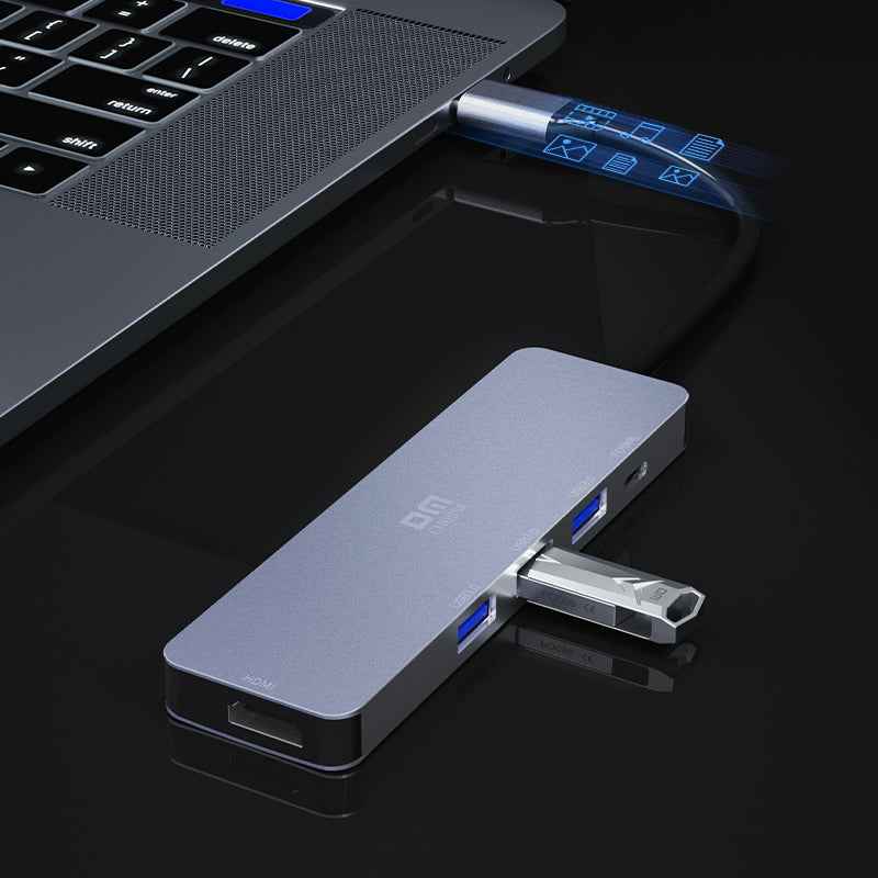 DM  Type-C to 4K HDMI 3*USB 3.0 PD Hub CHB058