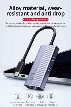 DM Type C 6 in 1 Hub CHB059
