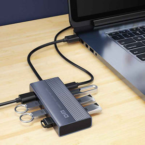 DM USB Hub 3.1 7 Port with Type C Power CHB073