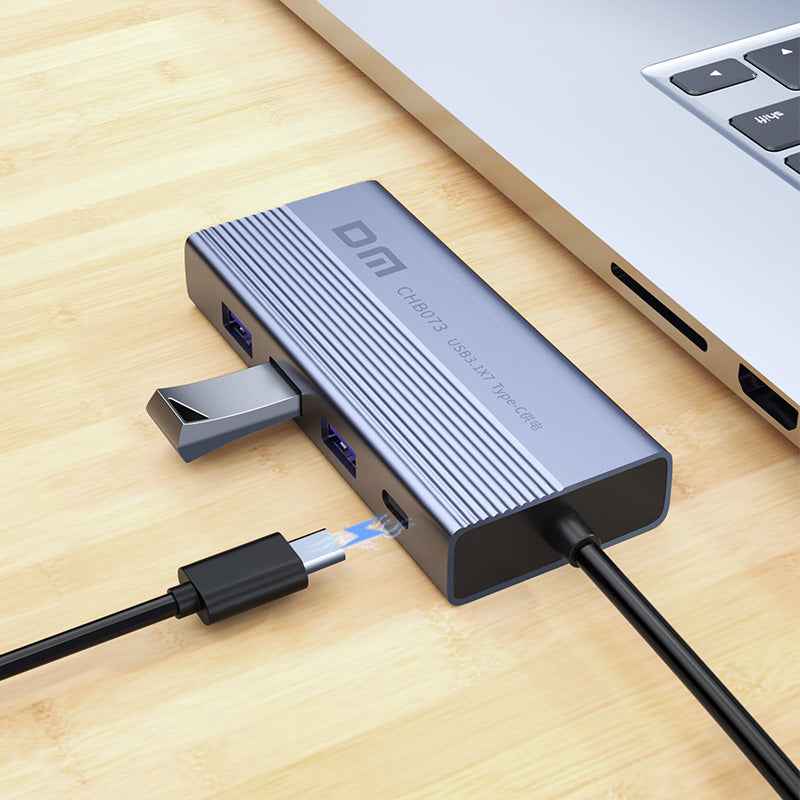 DM USB Hub 3.1 7 Port with Type C Power CHB073