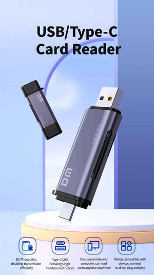 DM Card Reader USB2.0 +Type C CR017