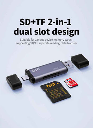 DM Card Reader USB2.0 +Type C CR017