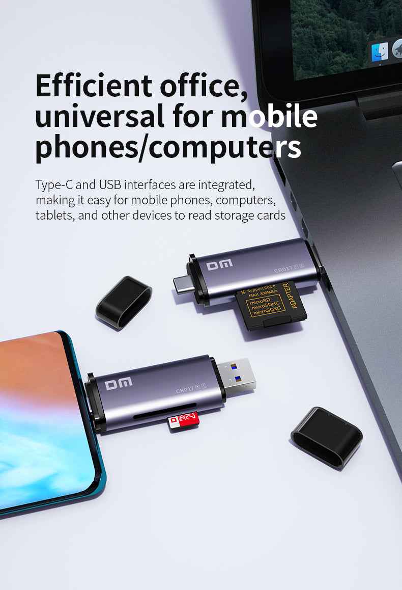 DM Card Reader USB2.0 +Type C CR017