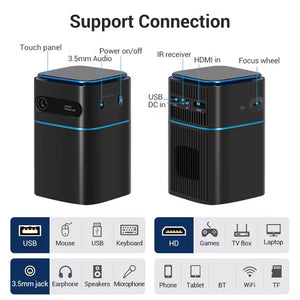D042 Mini Portable Palm-Size Touch Control Android 9.0 Battery: 7000MA