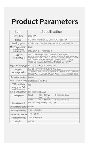 DM DVD EXTERNAL Type-C + USB DR001S
