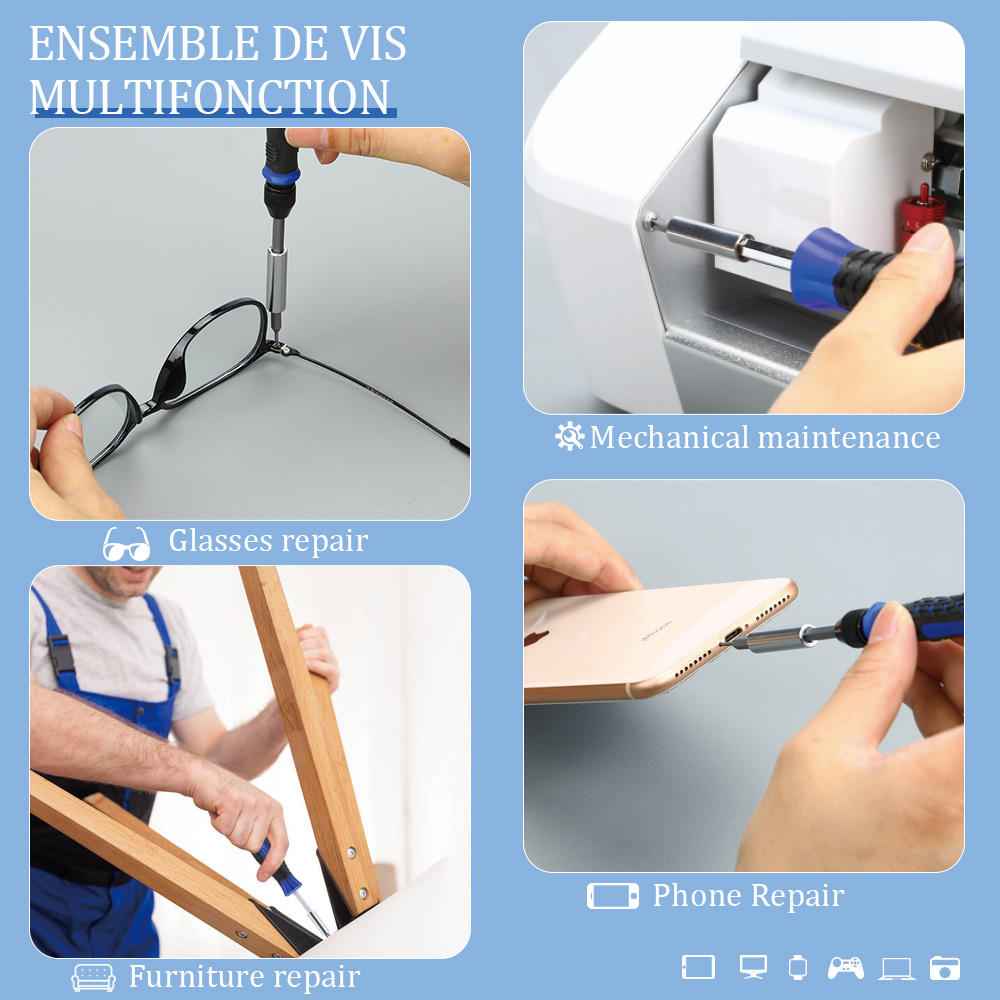 Screwdriver Set Portable Cloth Bag 800170
